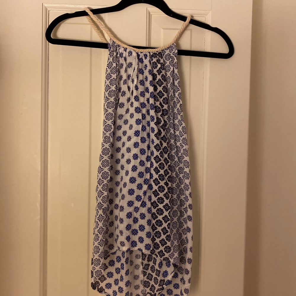 Surf Gypsy blue halter top